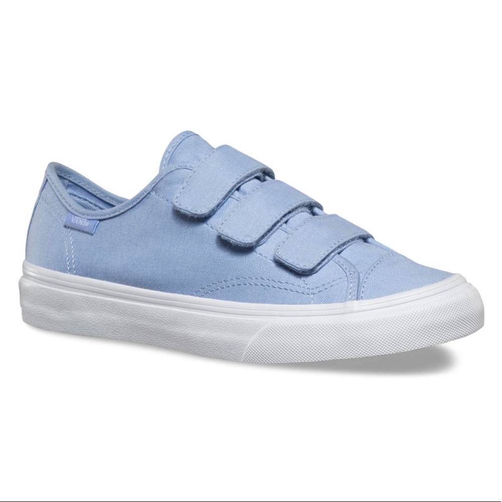 Baby Blue Velcro Vans